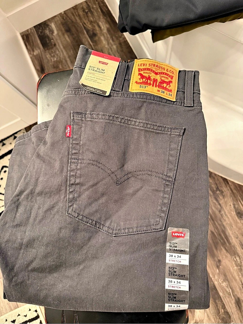 Levi's 501 Original slim Straight Leg Jeans black, Waist 38 x 34.